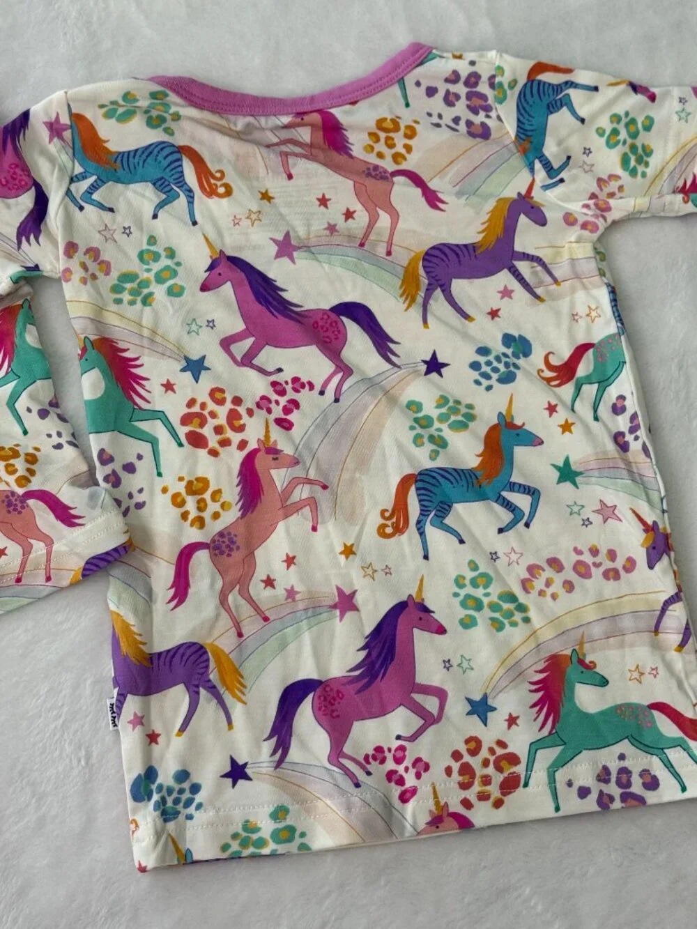 Little Sleepies Unicorn Magic Two-Piece SS & Shorts 12/18 Months